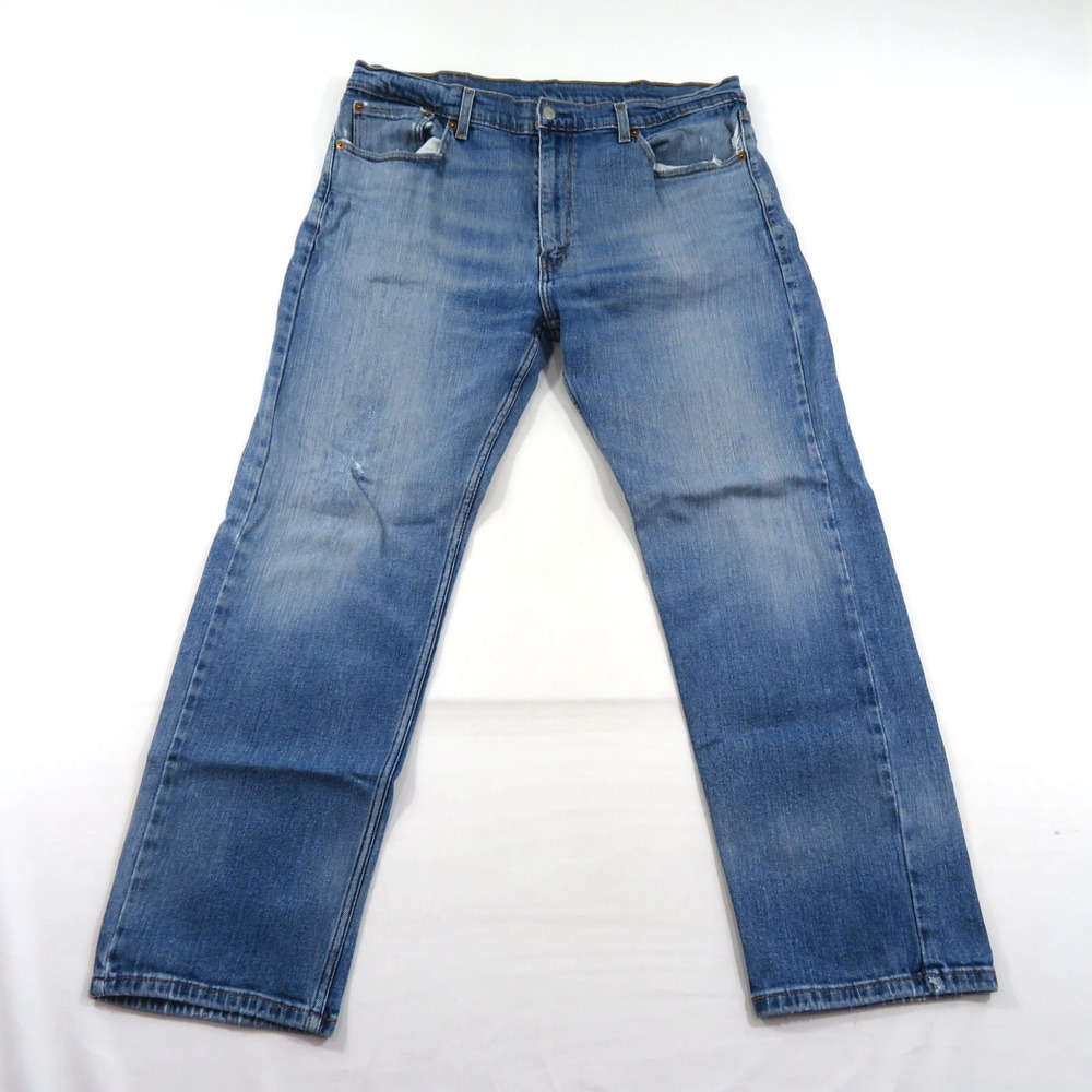 LEVI's 505 Jeans Blue Zip-Fly Sz 38x30 Measured 37x29